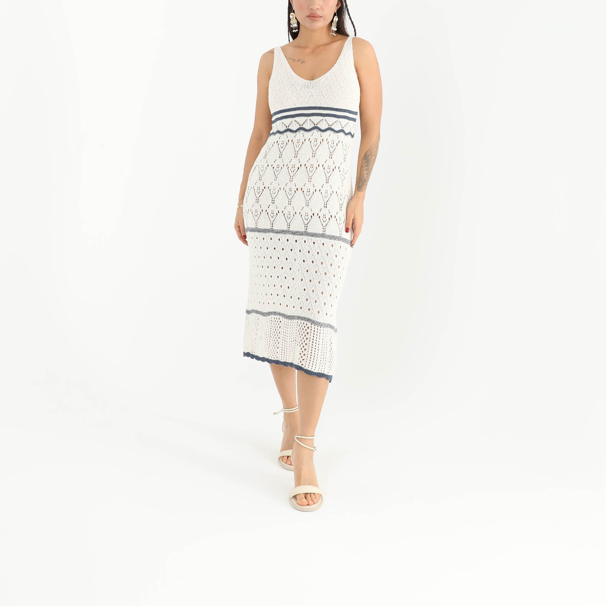 Scalloped Knit Midi Dress-Resort Style-Coverup – SoulofMu