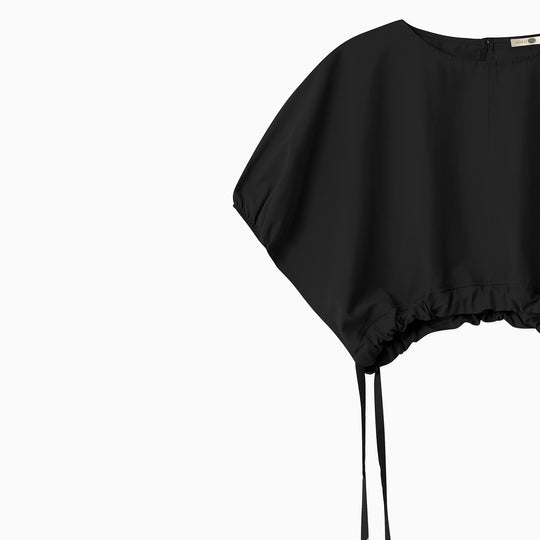 Short Sleeve Shirt With Shrinkable Waist 31349