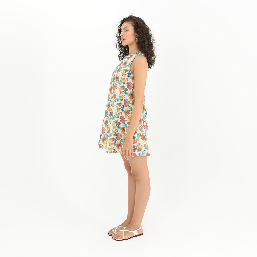 Floral Print Casual Mini Dress 60828