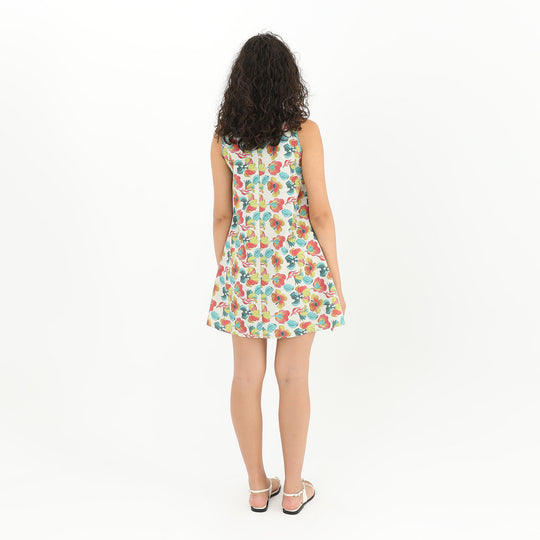 Floral Print Casual Mini Dress 60828