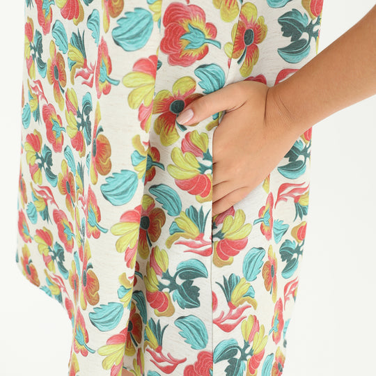 Floral Print Casual Mini Dress 60828