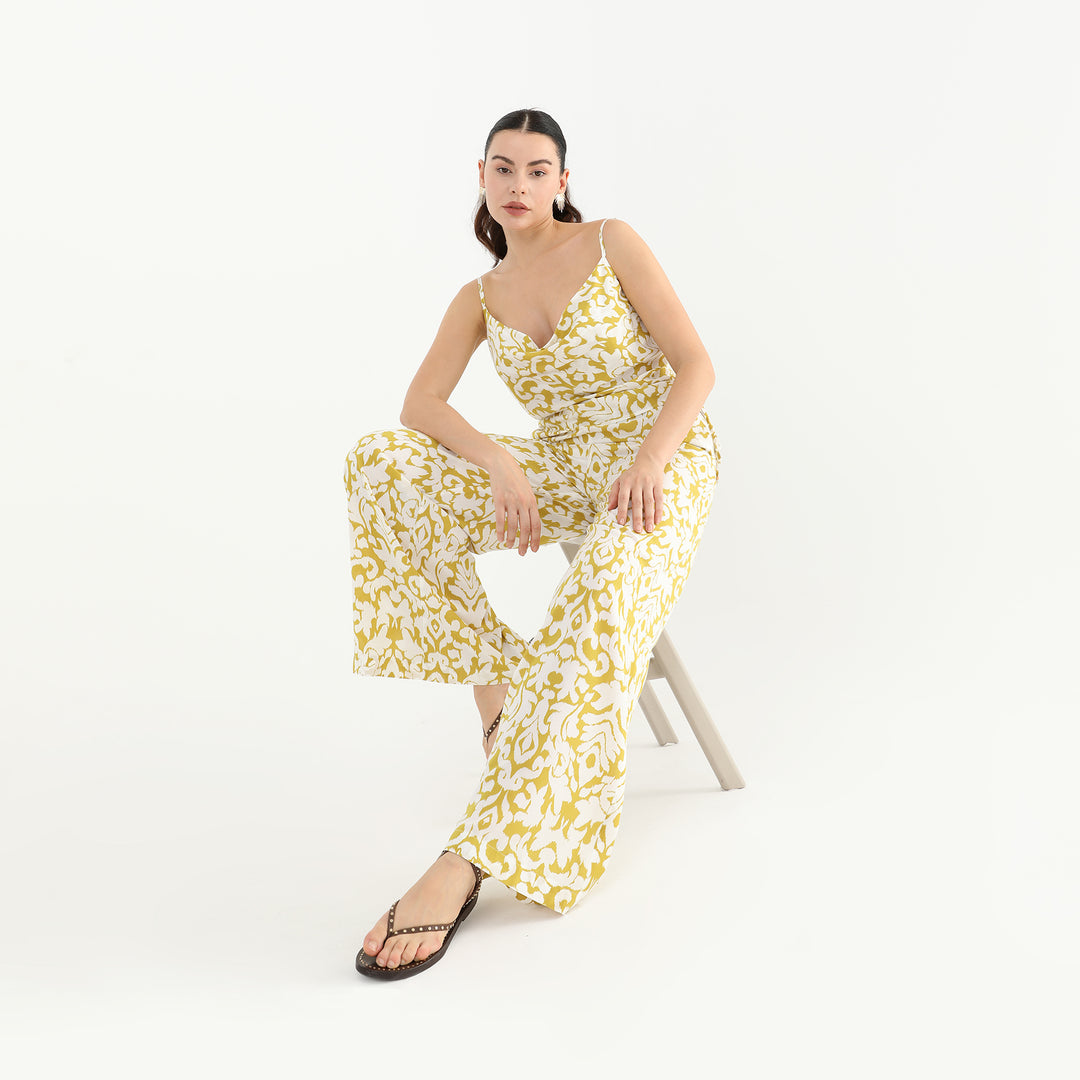 Tropical Print Spaghetti Strap Cami Top 60574