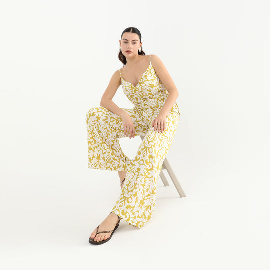 Tropical Print Spaghetti Strap Cami Top 60574