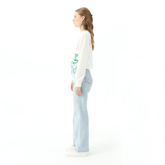 Patterned Embroidered Sweatshirt 31440