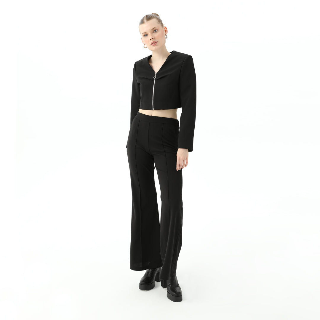 Pleat Detailed Zipper Blouse 31500