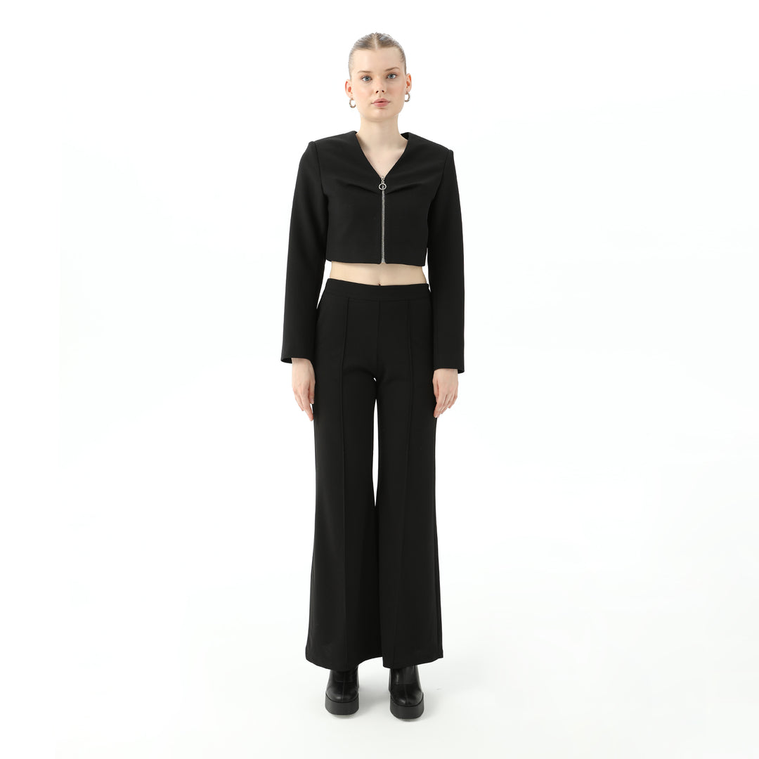Pleat Detailed Zipper Blouse 31500