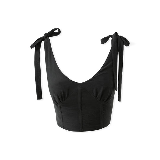 Shoulder Tie Crop Tank 31327