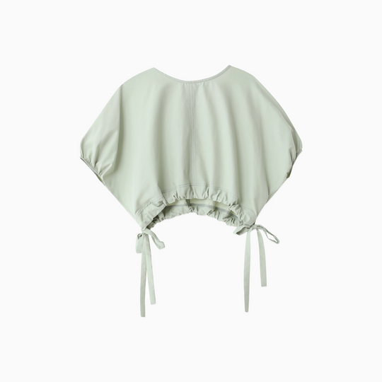 Short Sleeve Shirt With Shrinkable Waist 31349