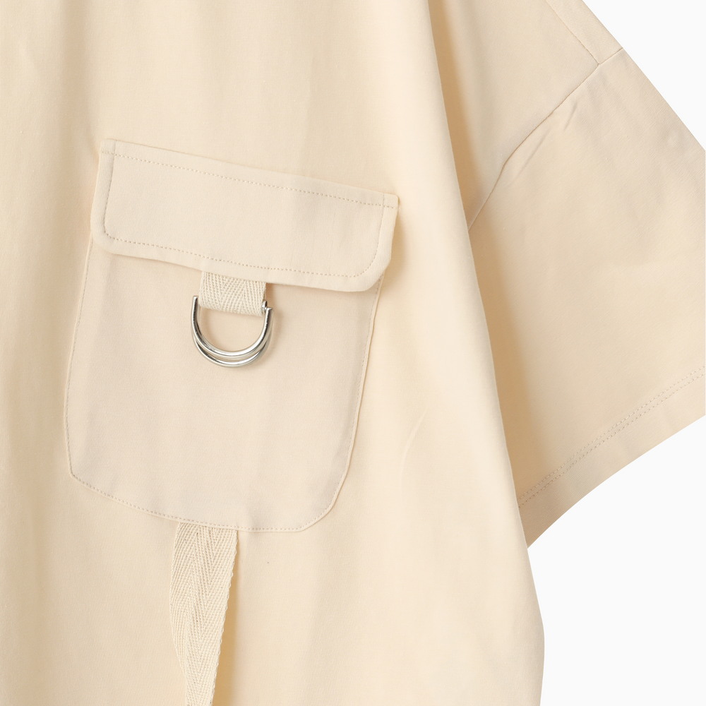 Pocket Detailed Oversized T-Shirt 31375