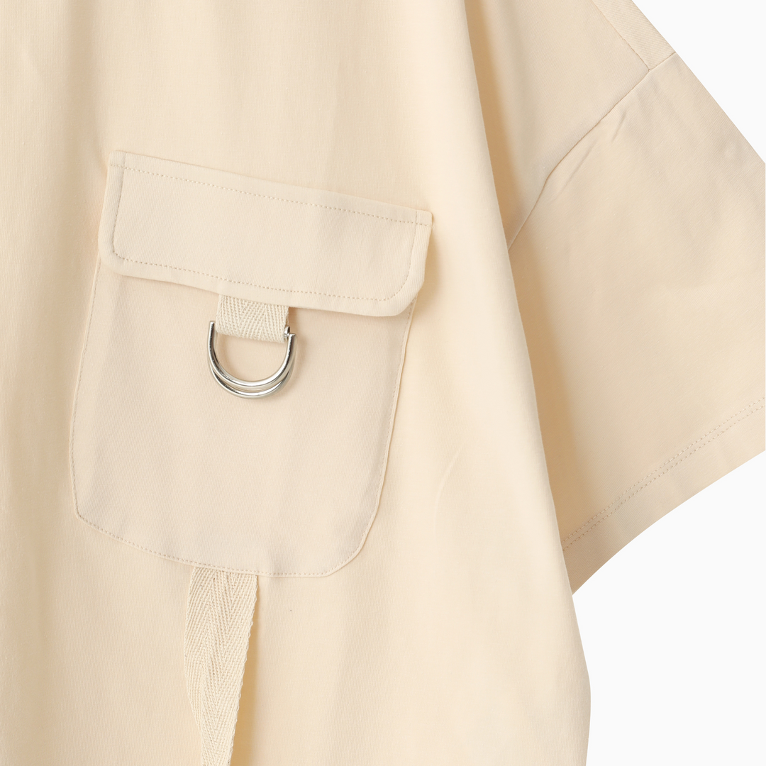 Pocket Detailed Oversized T-Shirt 31375