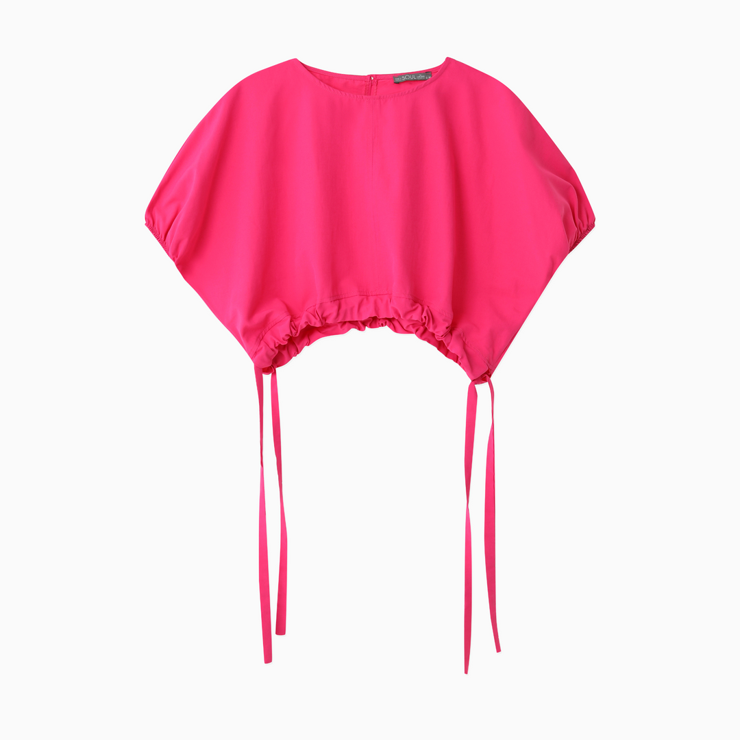 Short Sleeve Shirt With Shrinkable Waist 31349