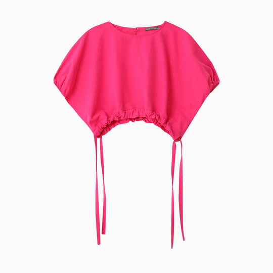 Short Sleeve Shirt With Shrinkable Waist 31349