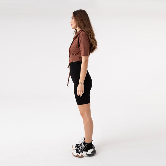 Asymmetric Hem Detailed Hoodie 31172