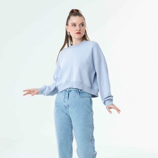 Bicycle Collar Basic Sweatshirt 60059