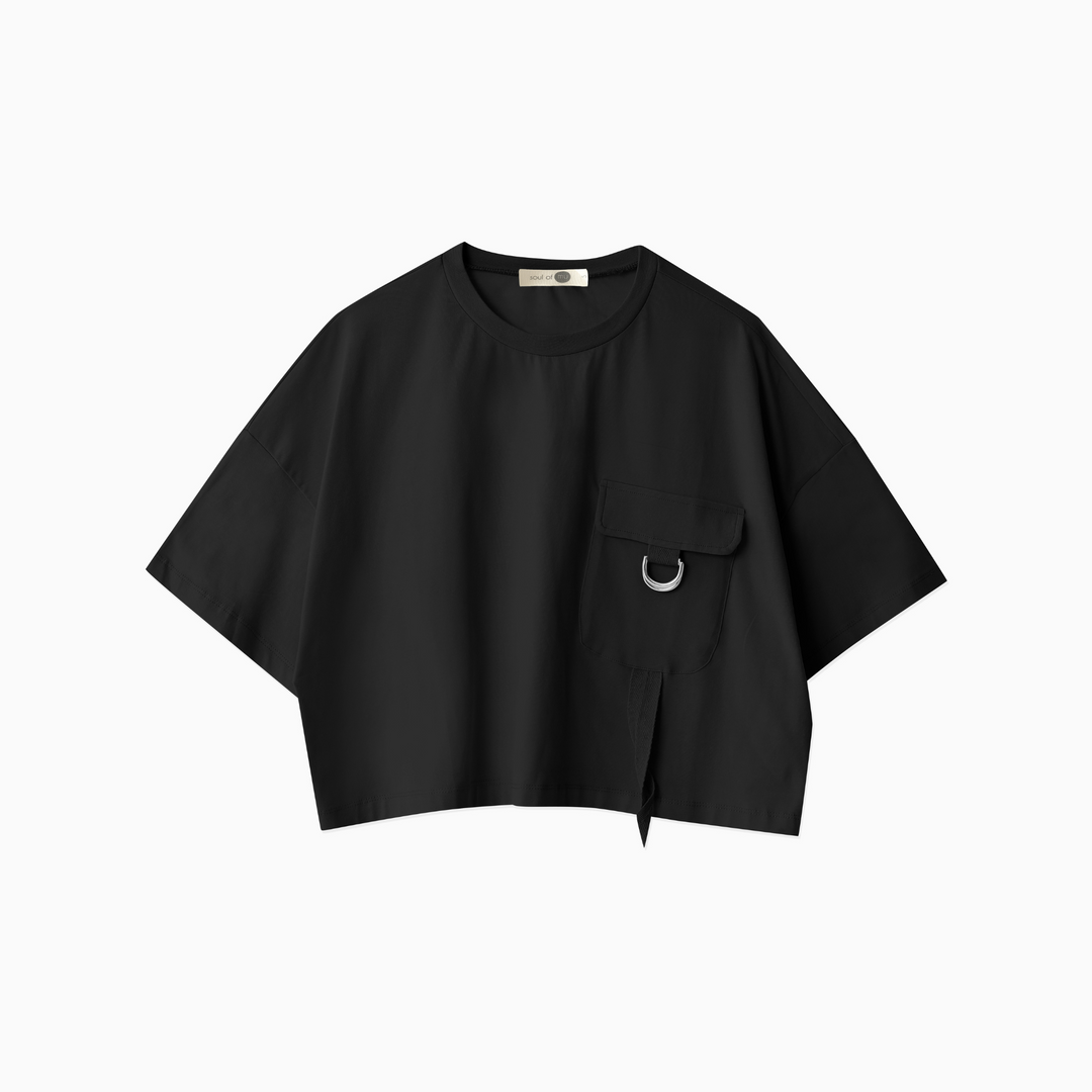 Pocket Detailed Oversized T-Shirt 31375