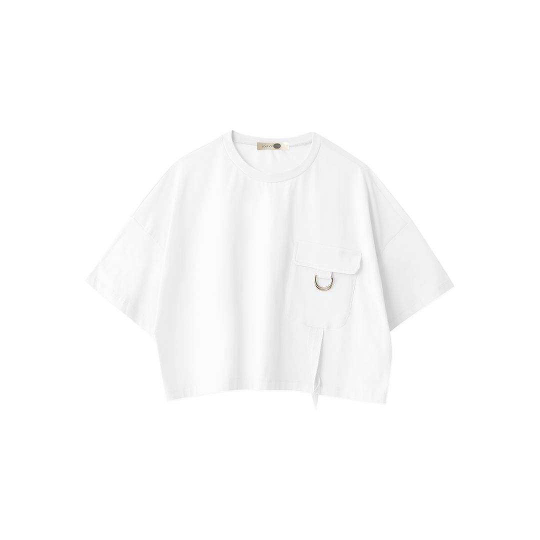 Pocket Detailed Oversized T-Shirt 31375