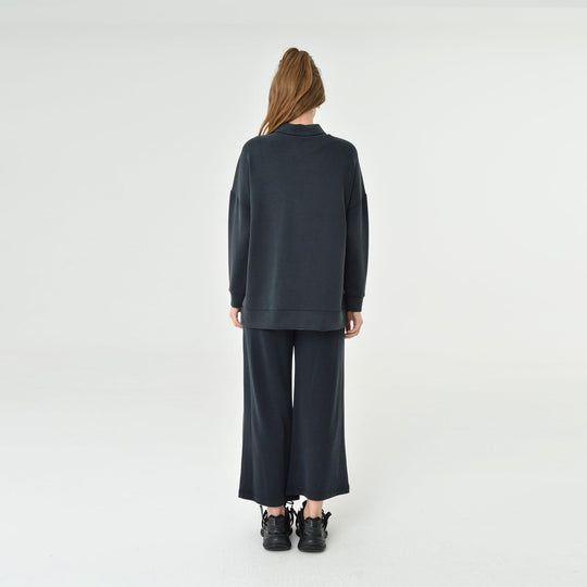 Collar Neck Oversized Modal Sweatshirt 60406