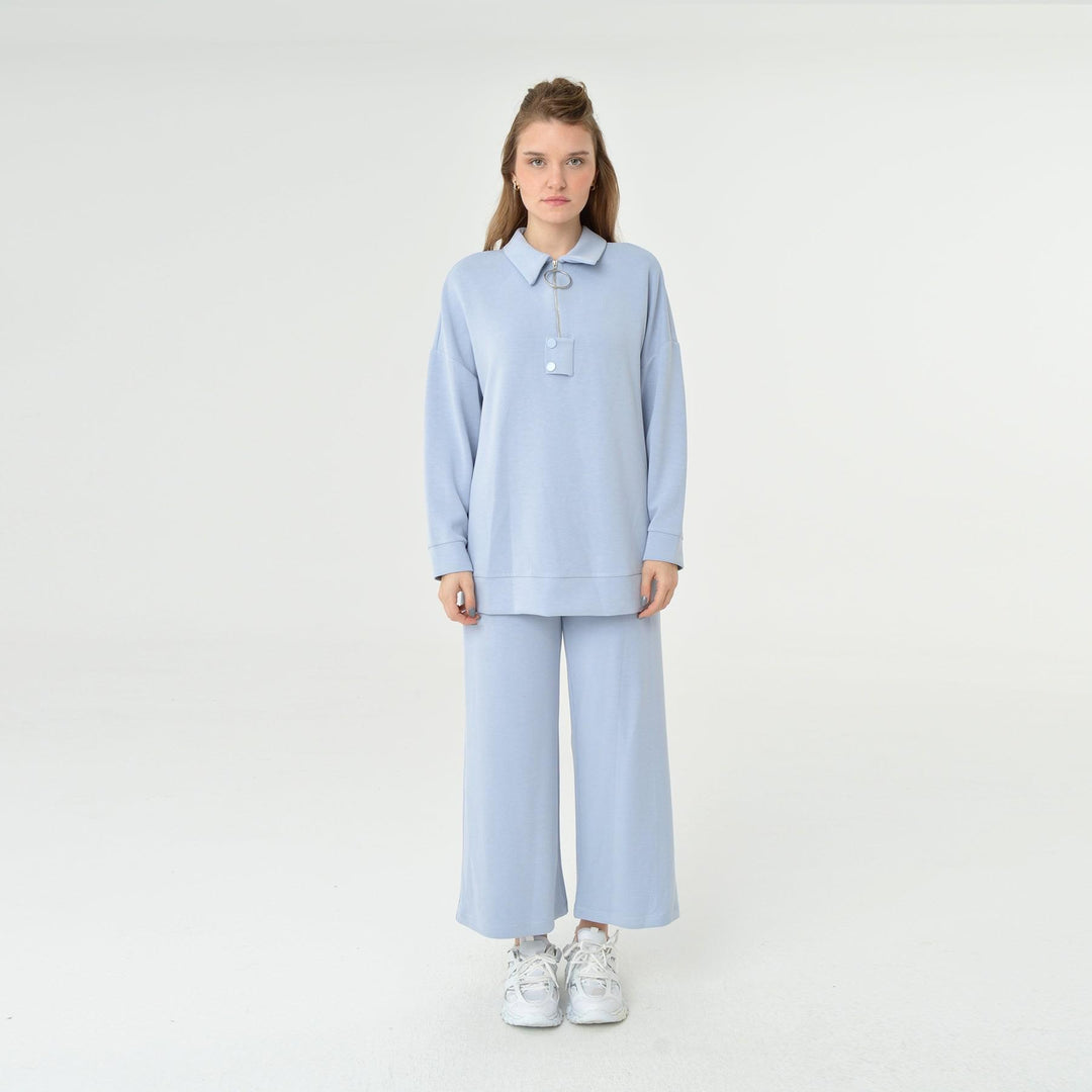Collar Neck Oversized Modal Sweatshirt 60406