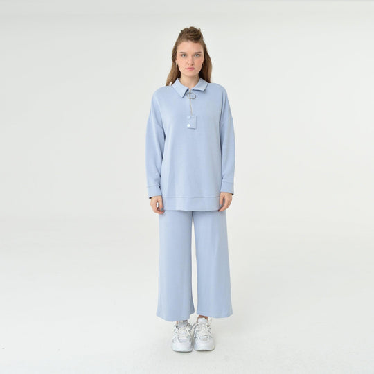 Collar Neck Oversized Modal Sweatshirt 60406