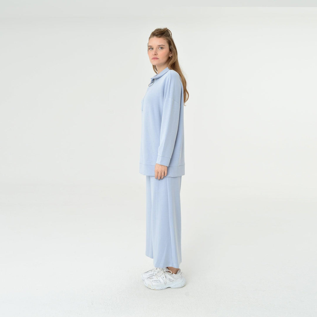 Collar Neck Oversized Modal Sweatshirt 60406