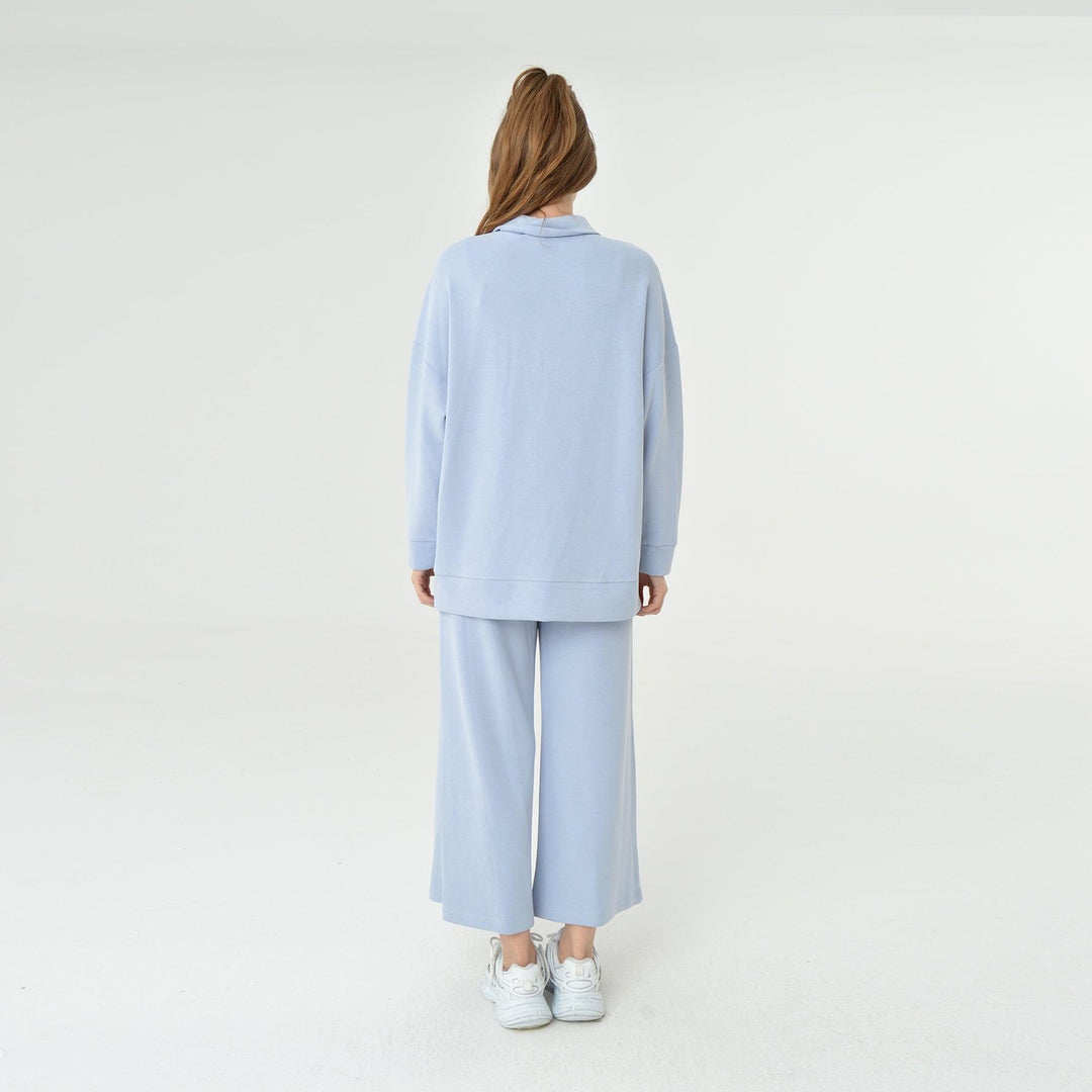 Collar Neck Oversized Modal Sweatshirt 60406