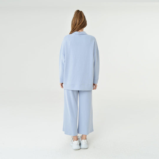 Collar Neck Oversized Modal Sweatshirt 60406