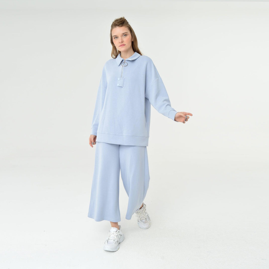Collar Neck Oversized Modal Sweatshirt 60406