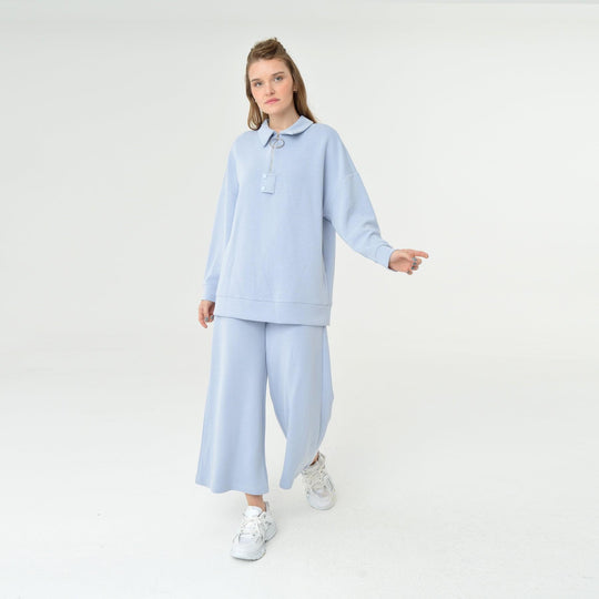 Collar Neck Oversized Modal Sweatshirt 60406