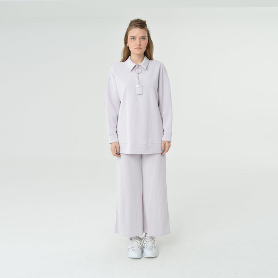 Collar Neck Oversized Modal Sweatshirt 60406