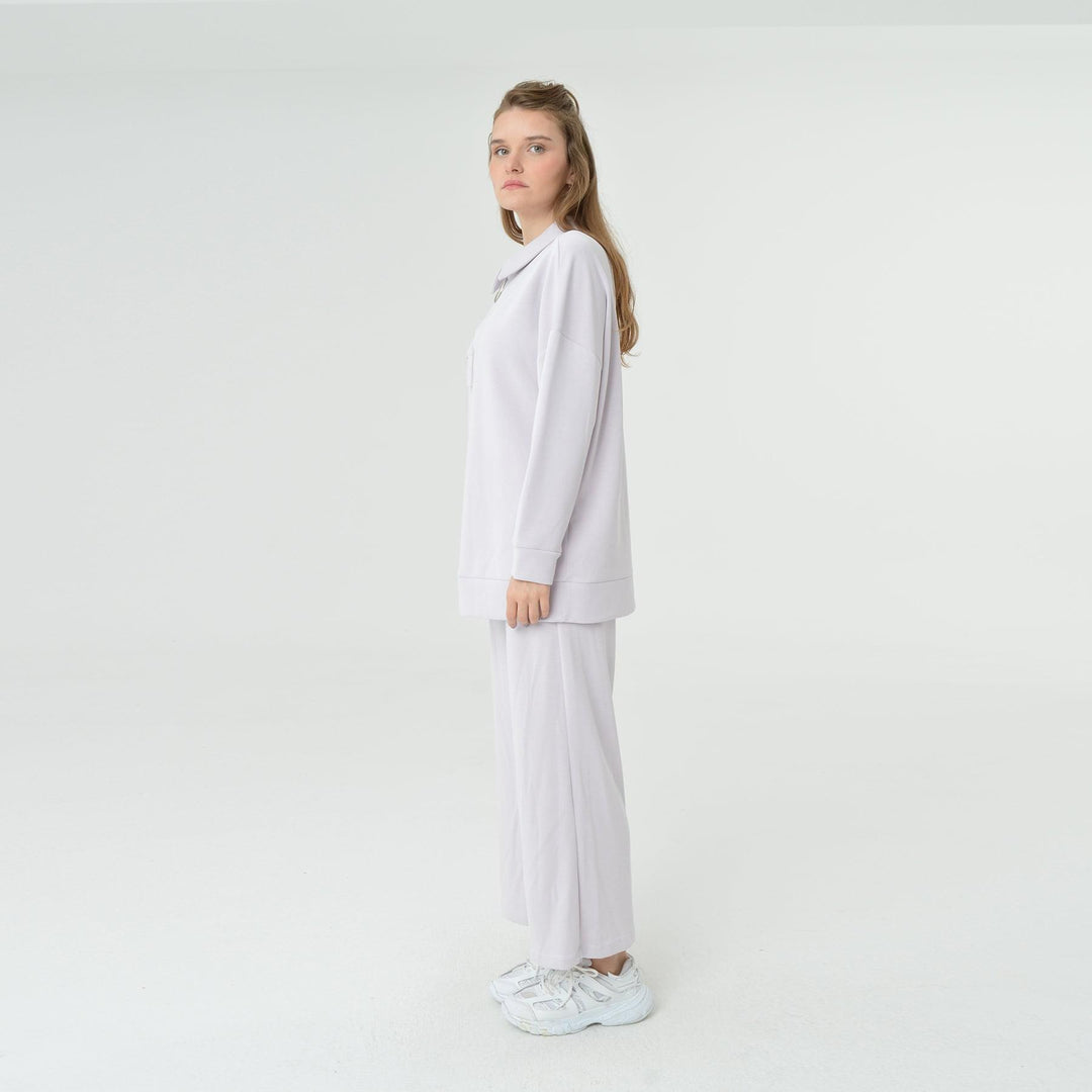 Collar Neck Oversized Modal Sweatshirt 60406