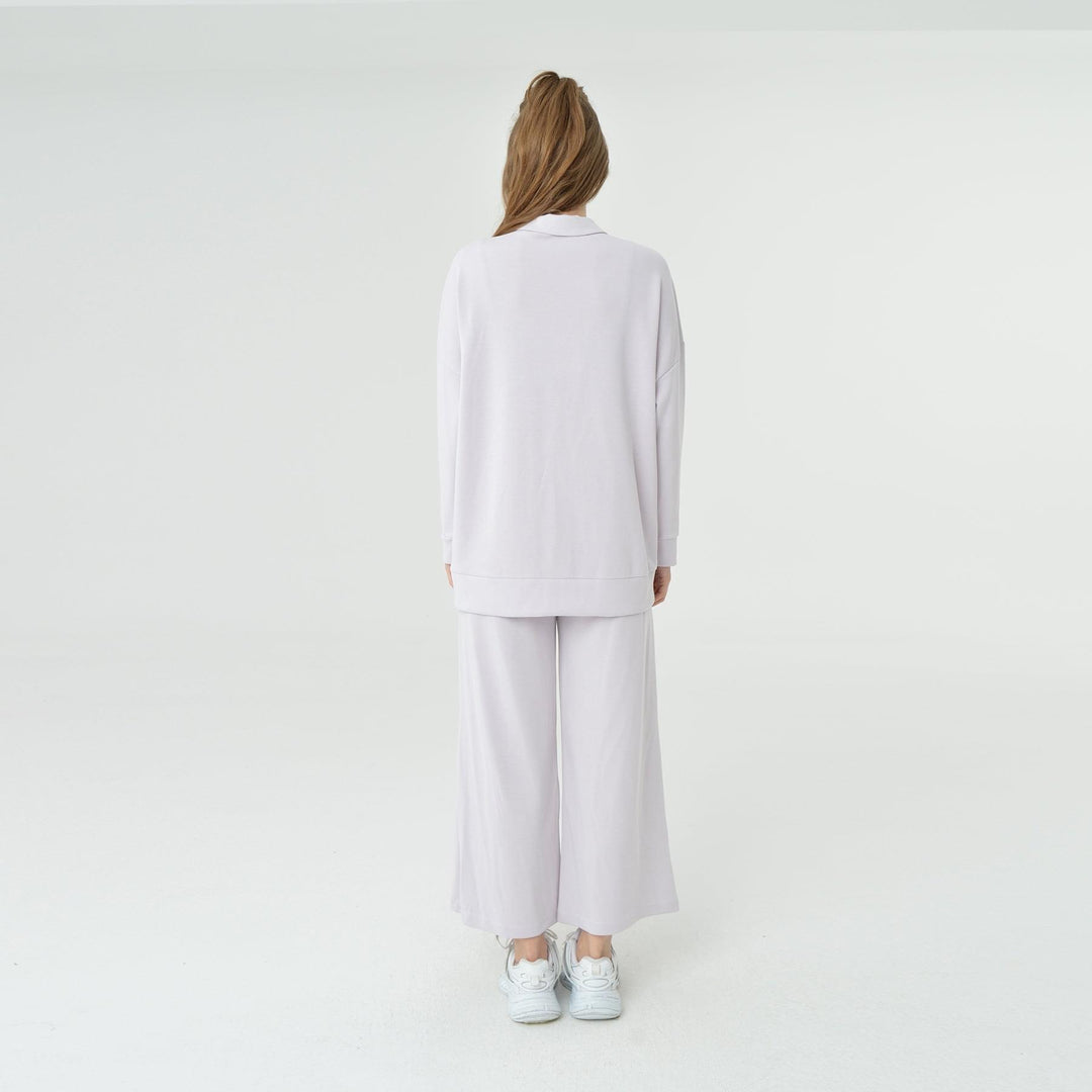 Collar Neck Oversized Modal Sweatshirt 60406