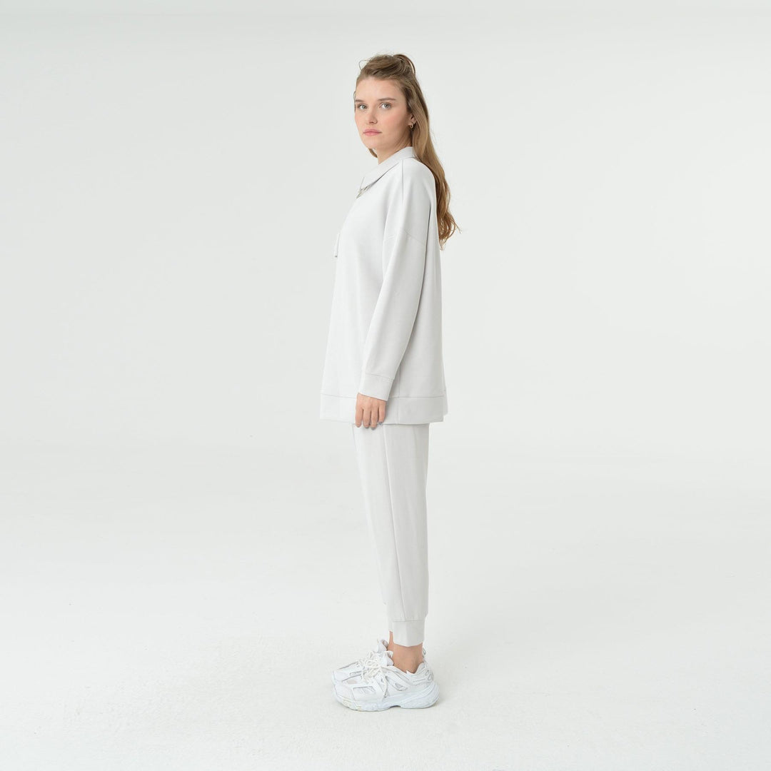 Collar Neck Oversized Modal Sweatshirt 60406