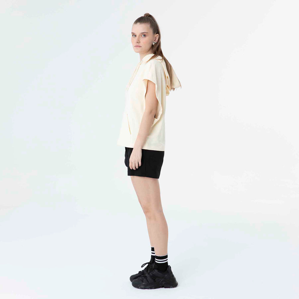 Hooded Low Short Sleeve Sweatshirt 60189