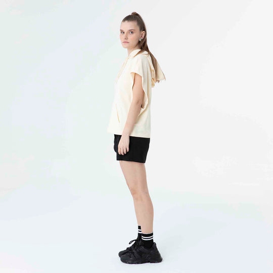 Hooded Low Short Sleeve Sweatshirt 60189