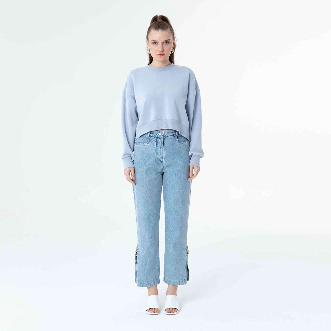 Bicycle Collar Basic Sweatshirt 60059
