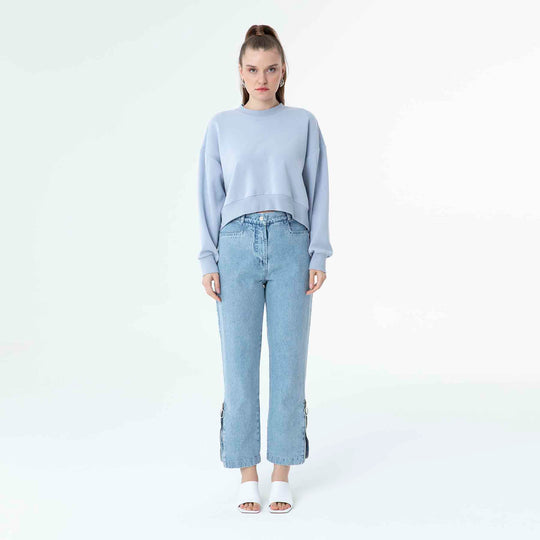 Bicycle Collar Basic Sweatshirt 60059