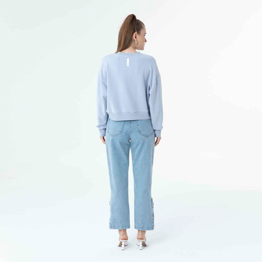 Bicycle Collar Basic Sweatshirt 60059