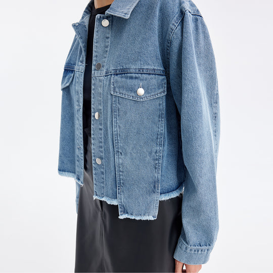 Pocket Dettailed Denim Jacket 31536