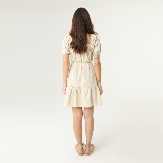 Tie Front Midi Tiered Dress 31150