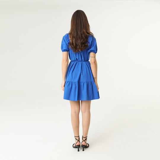 Tie Front Midi Tiered Dress 31150