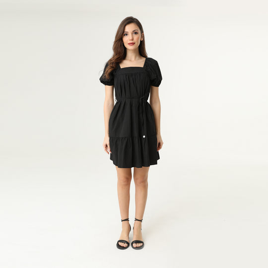 Tie Front Midi Tiered Dress 31150