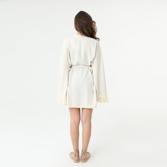 Embroidery Oversized Kimono Jacket 31238