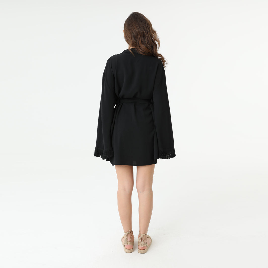 Embroidery Oversized Kimono Jacket 31238