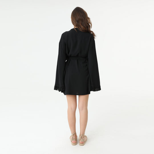 Embroidery Oversized Kimono Jacket 31238