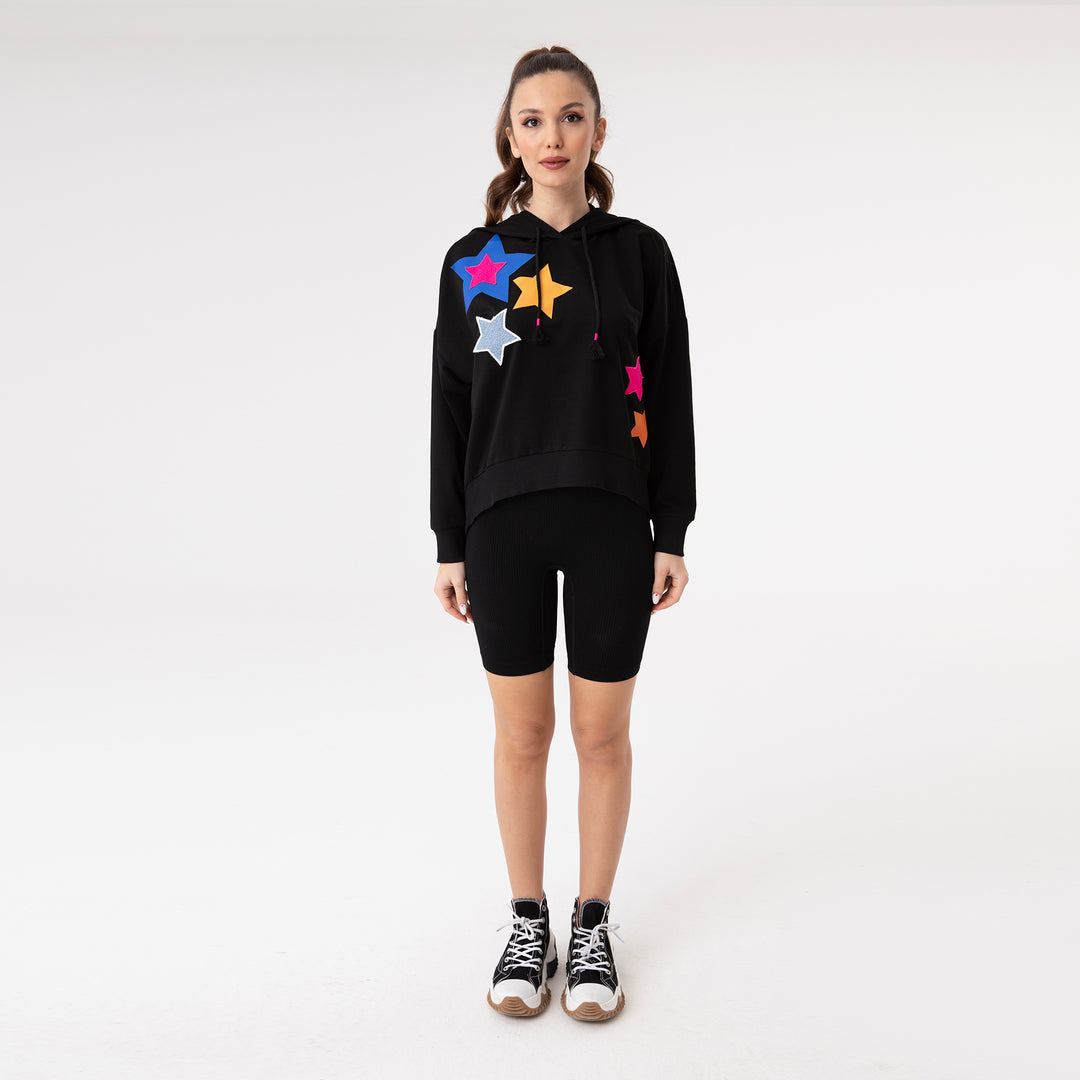 Embroidered Detailed Hoodie 31132