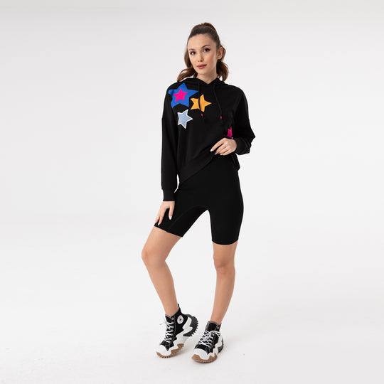 Embroidered Detailed Hoodie 31132