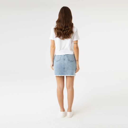 Text Printed T-Shirt in Cotton 31270