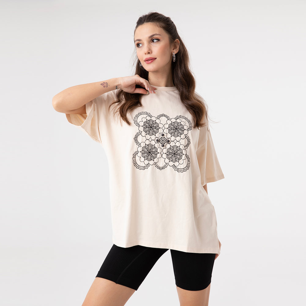 Ethnic Embroidery T-Shirt 31173
