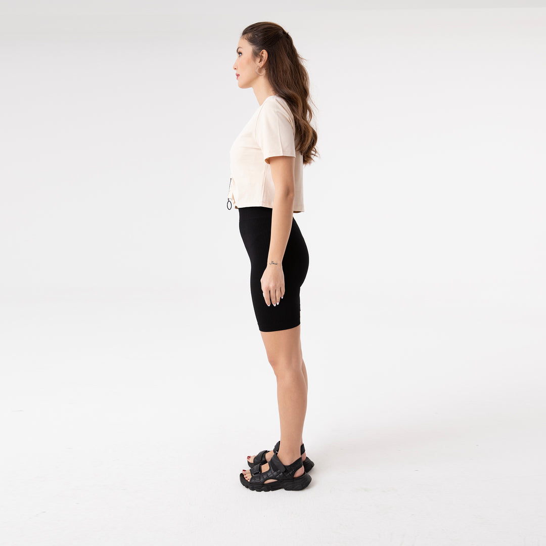 Front Zip Detail T-Shirt 31174