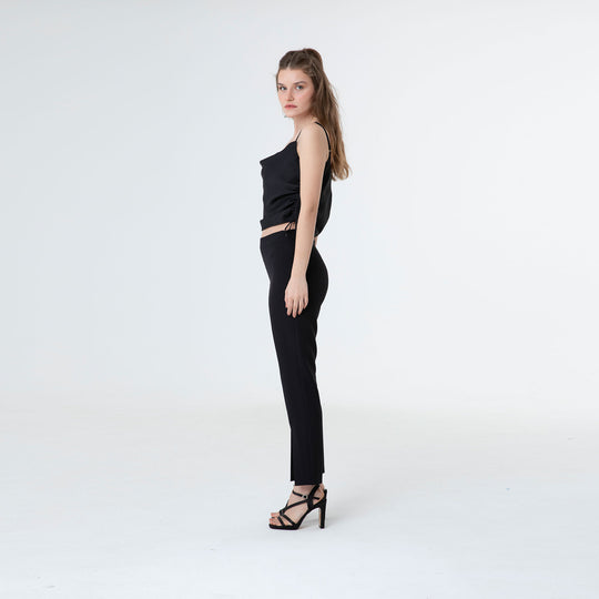 Front Split High Waist Pants 60200